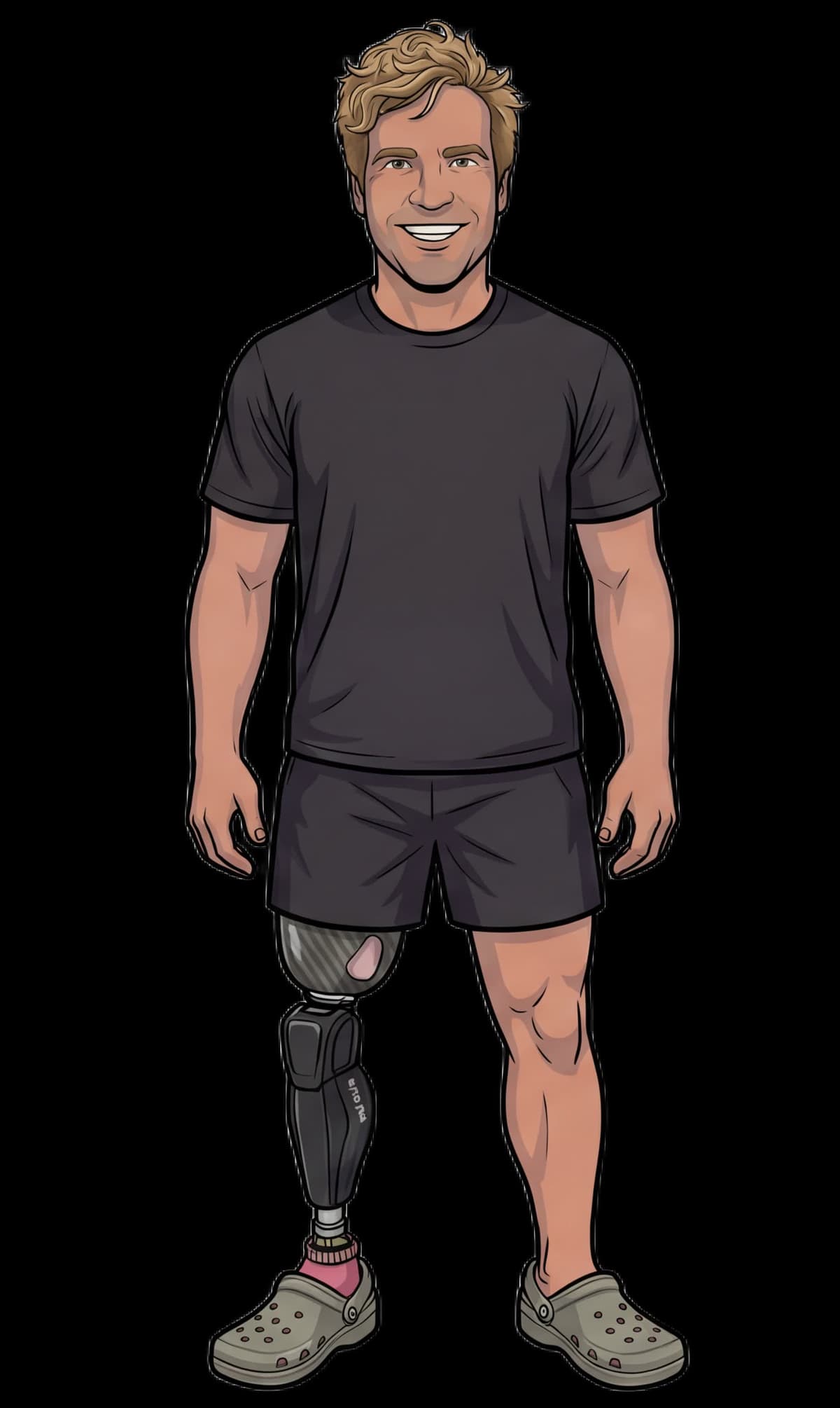 Illustrated Brant Garvey character